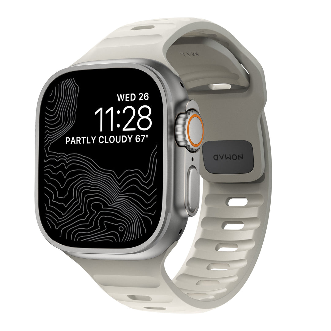 Nomad - Sport Band Waterproof - Bracelet silicone Apple Watch - Stone 46 / 49 mm