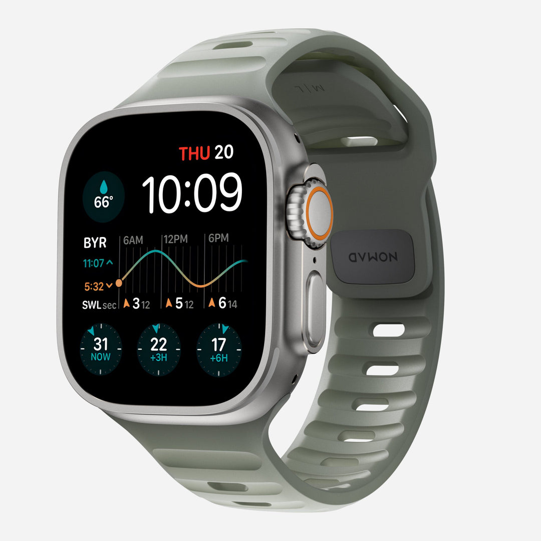 Nomad - Sport Band Waterproof - Bracelet silicone Apple Watch - Coastal Rock 46 / 49 mm