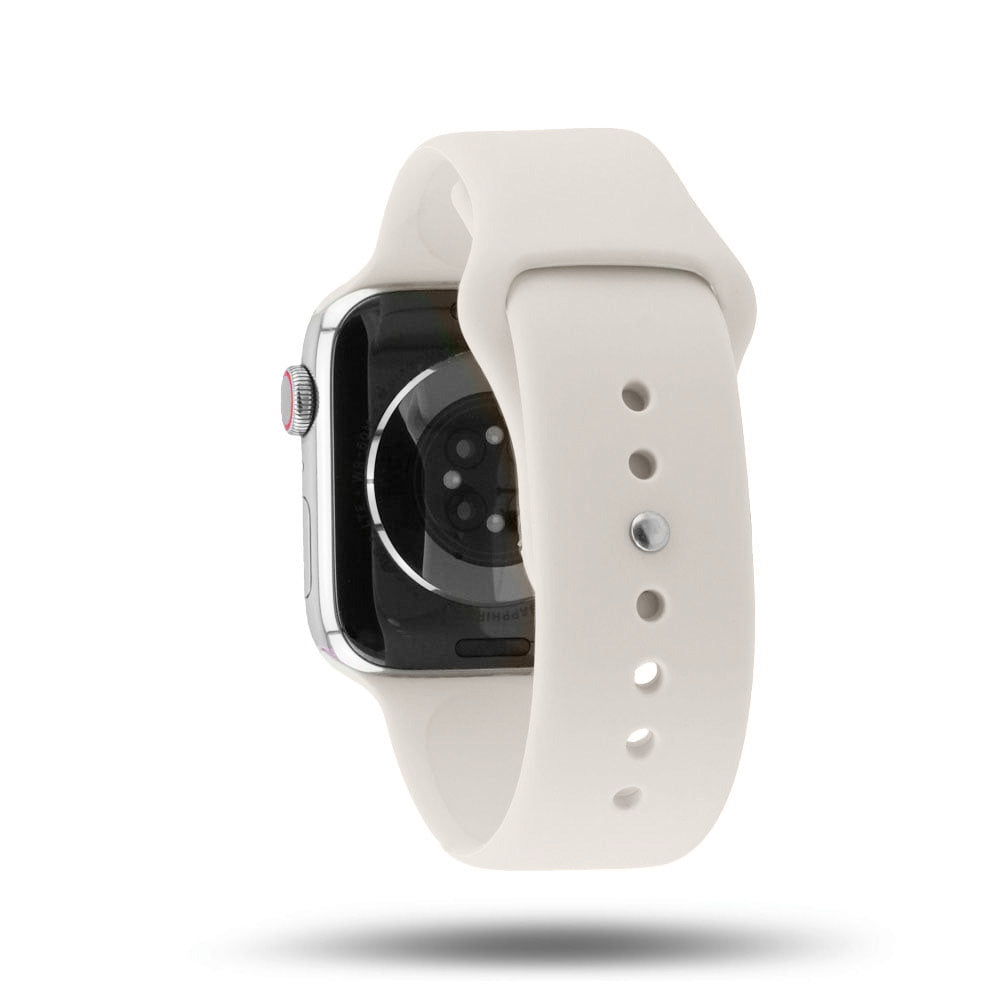 Bracelet Sport Apple Watch Silicone - Lumière stellaire 42 mm