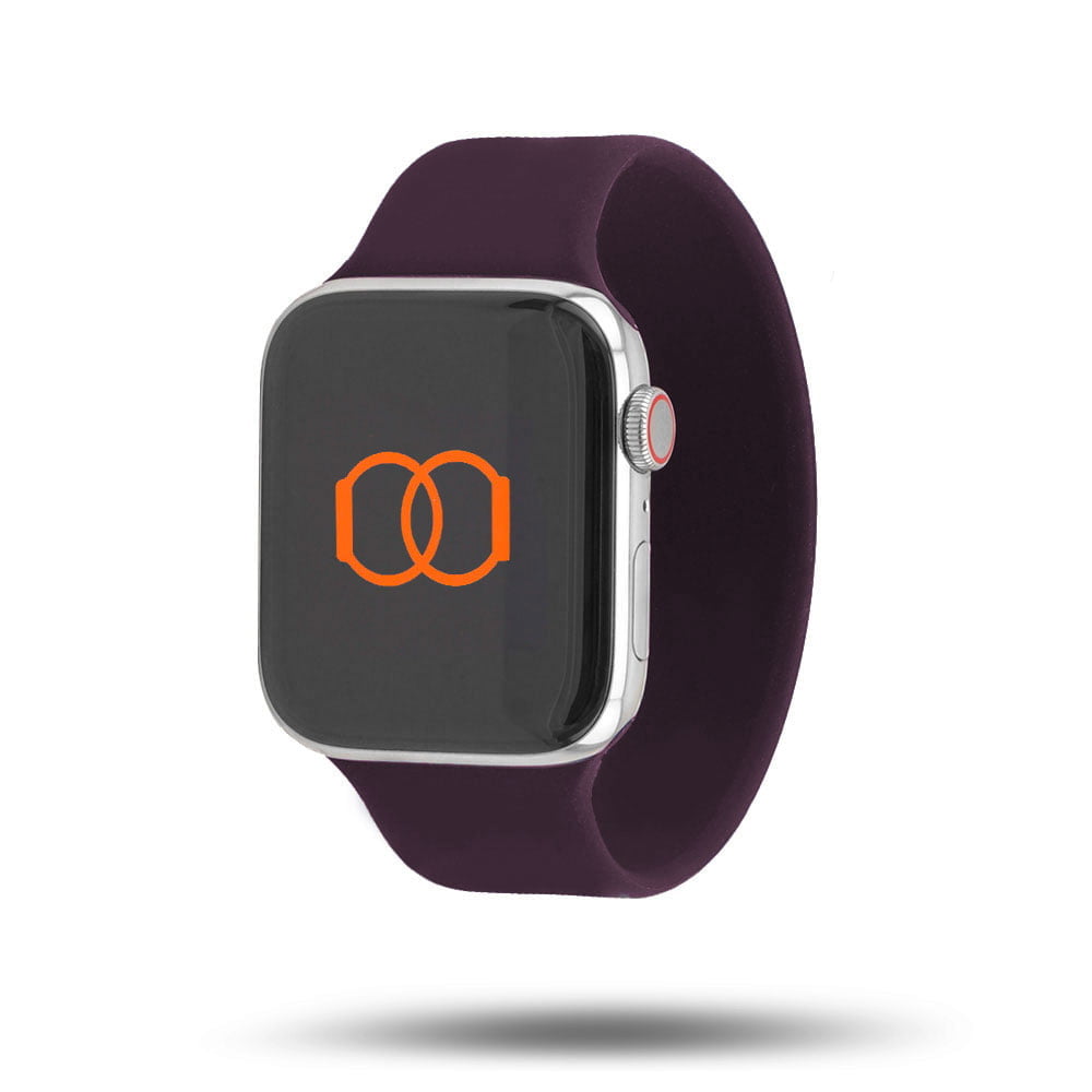 Boucle unique – Bracelet sport – Apple Watch - Cerise noire 46 / 49 mm L
