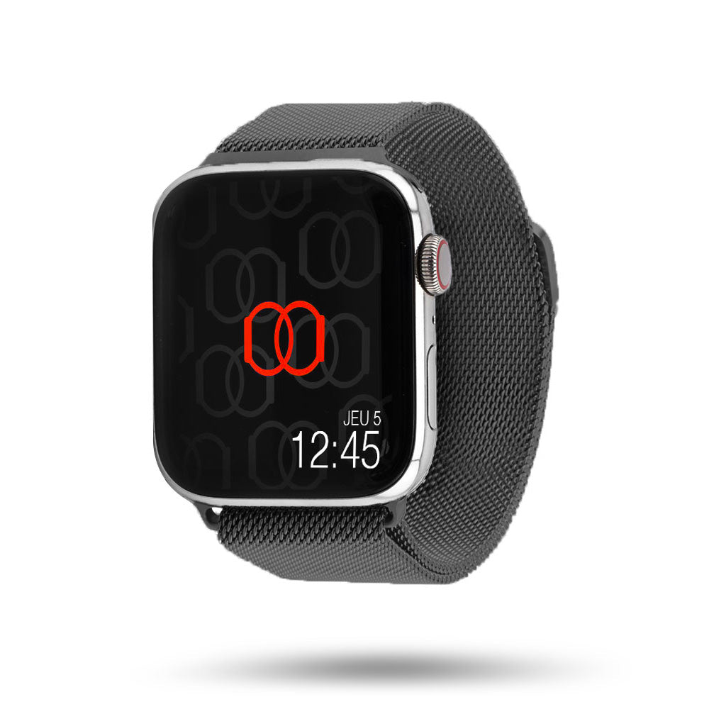 Bracelet Apple Watch milanais acier inoxydable - Ardoise 42 mm