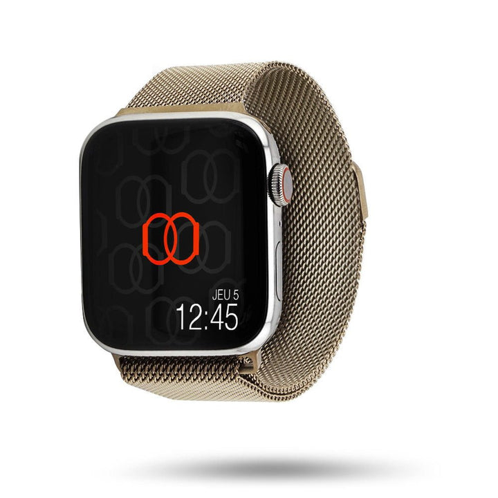 Bracelet Apple Watch milanais acier inoxydable - Or Series 6 42 mm