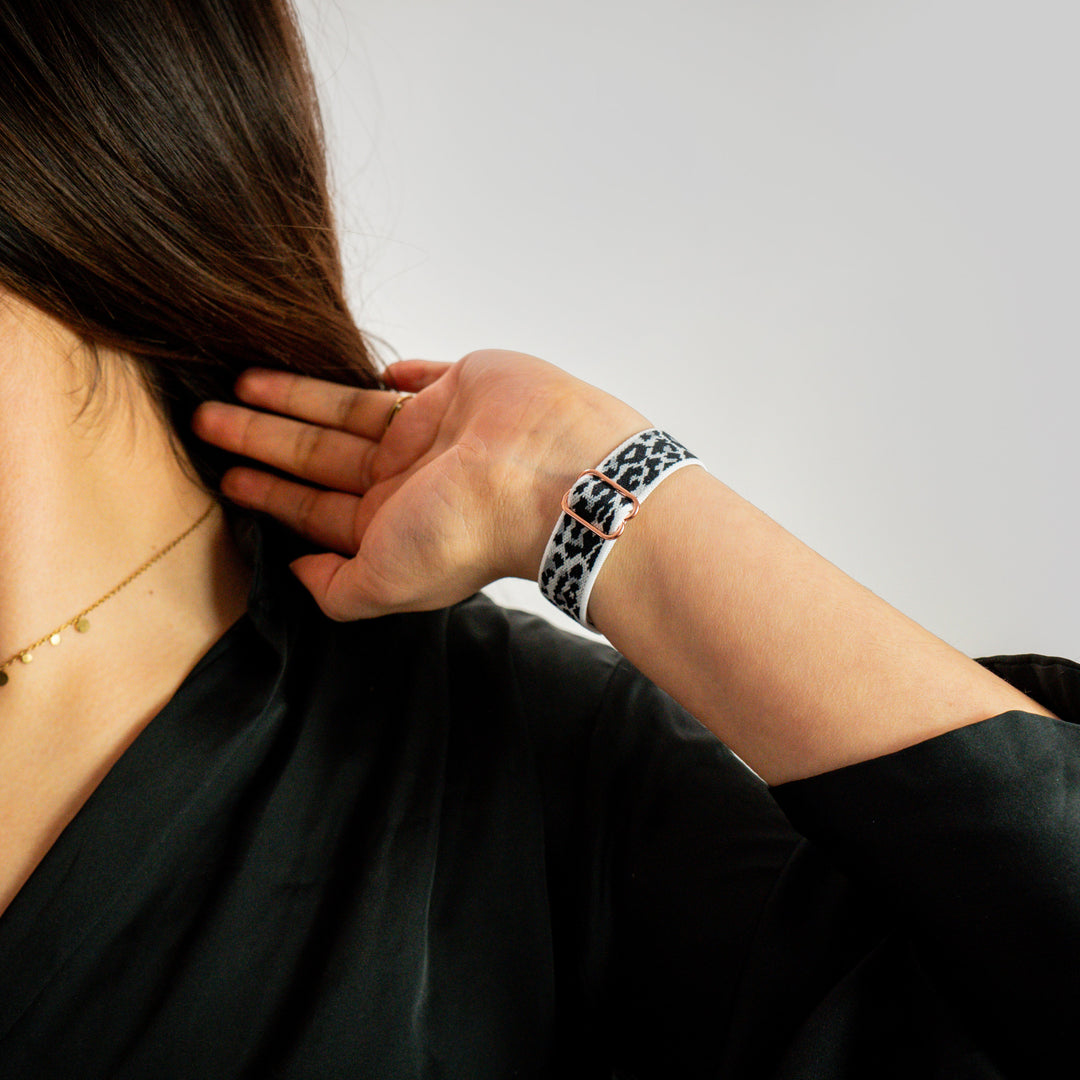 Boucle Essentielle Slim Snow Leopard 42 mm