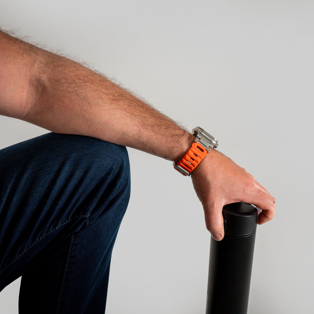 Space Explorer - Orange 46 / 49 mm - Adaptateurs Apple Watch Naturel