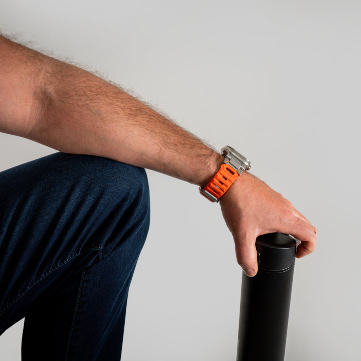 Space Explorer - Orange 46 / 49 mm - Adaptateurs Apple Watch Naturel