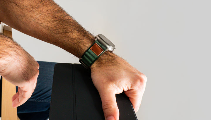 Bracelet Trekk Vert / Marron 46 / 49 mm