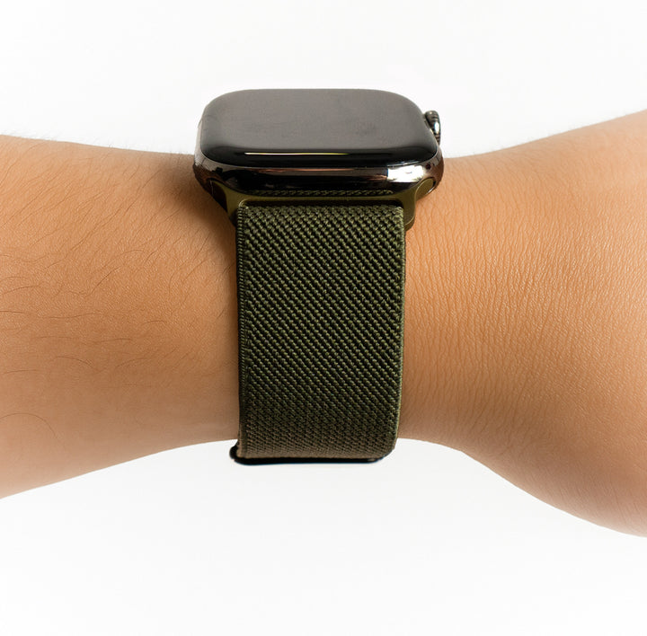 Boucle Essentielle Kaki - Boucle noire - 46 / 49 mm