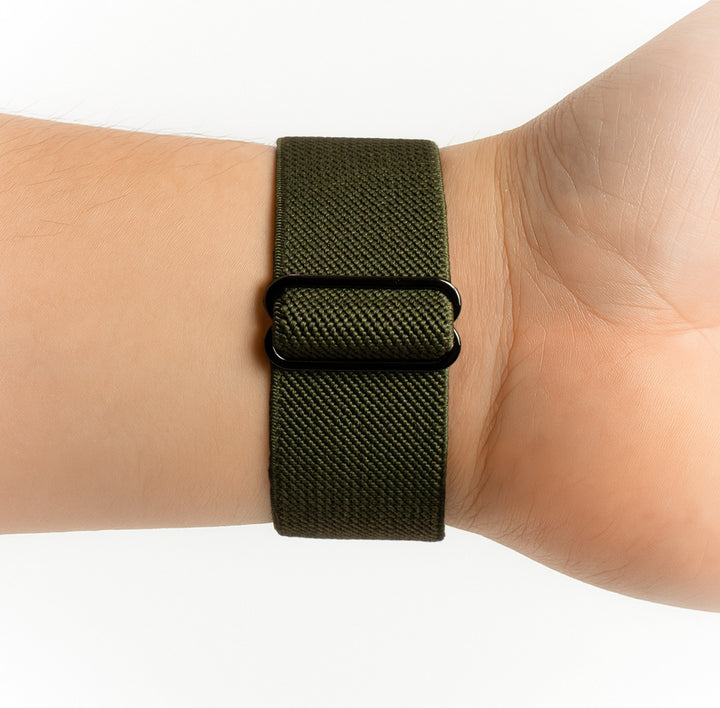 Boucle Essentielle Kaki - Boucle noire - 46 / 49 mm