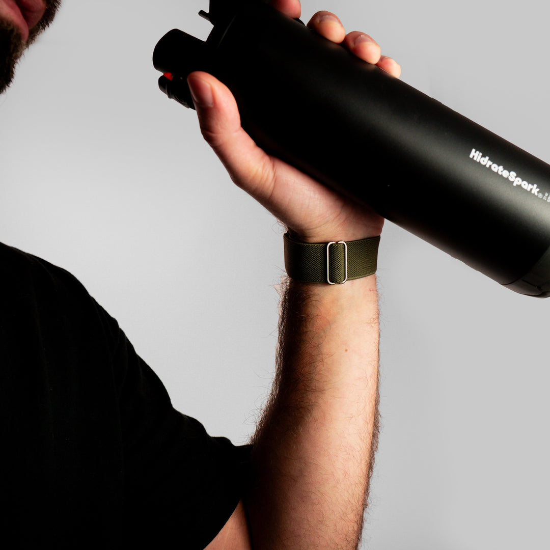 Boucle Essentielle Kaki - Boucle noire - 46 / 49 mm