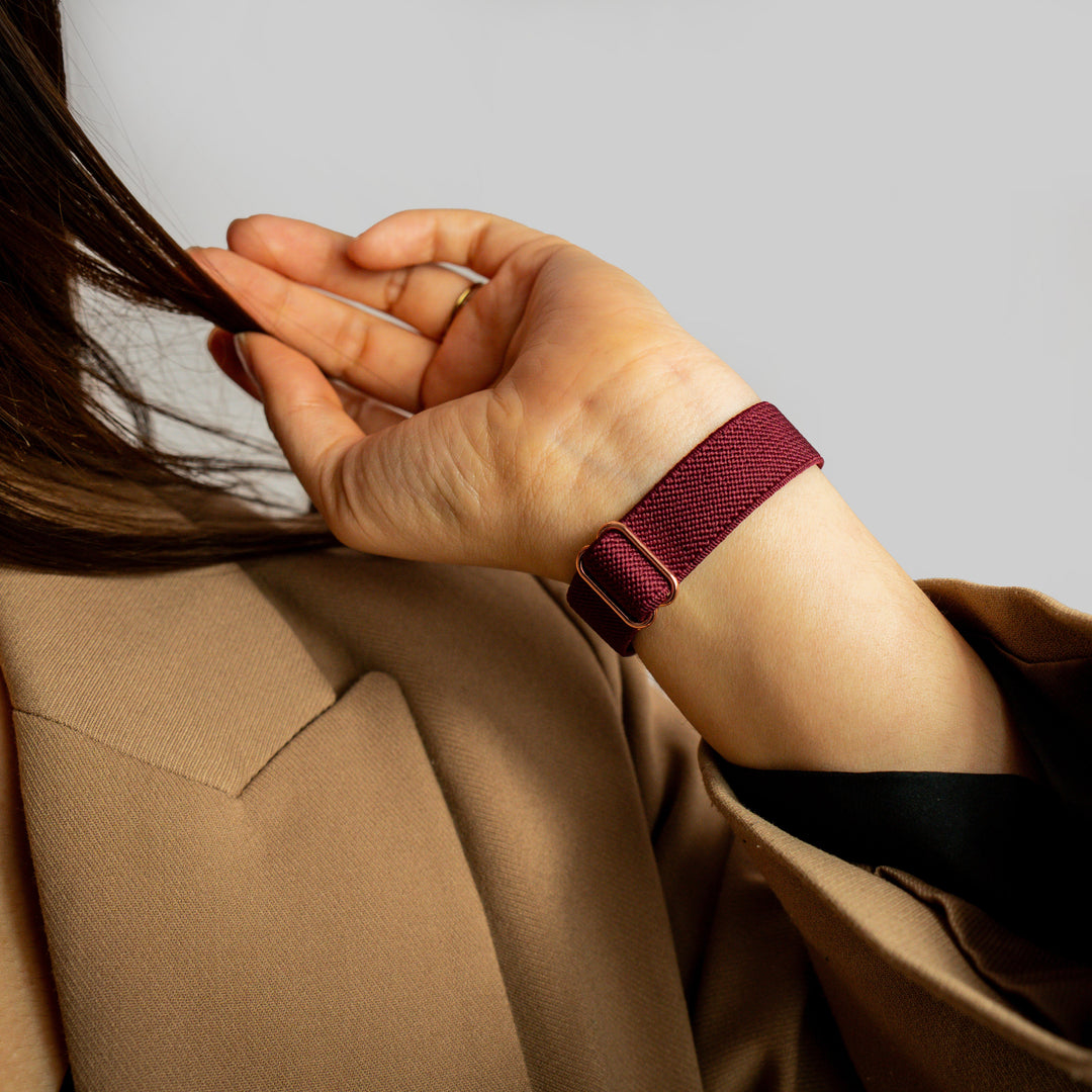 Boucle Essentielle Slim Prune 42 mm