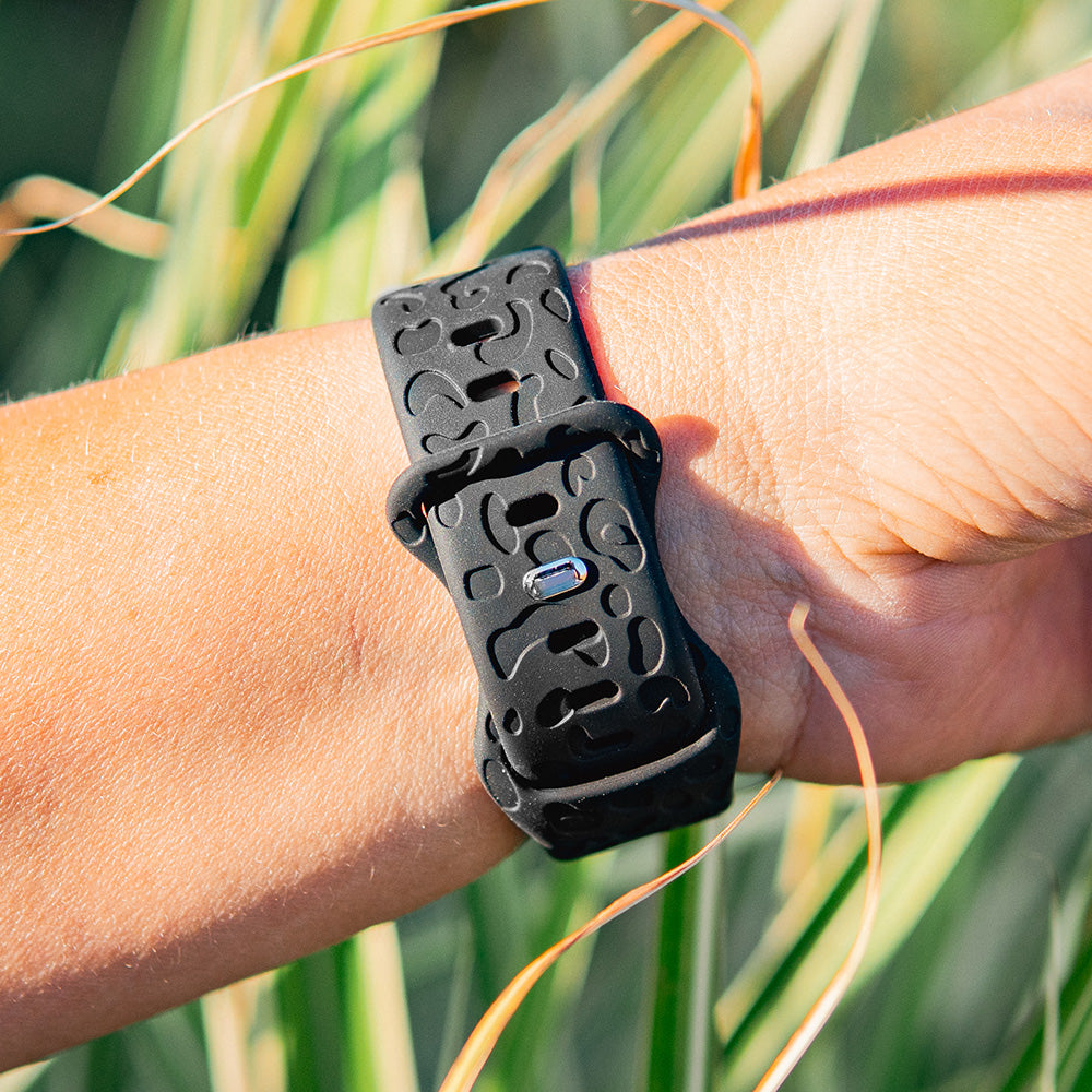 Jungle Pop - Bracelet Apple Watch gravé - Noir 42 mm