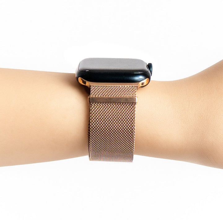 Bracelet Apple Watch à maille milanaise - Or 42 mm