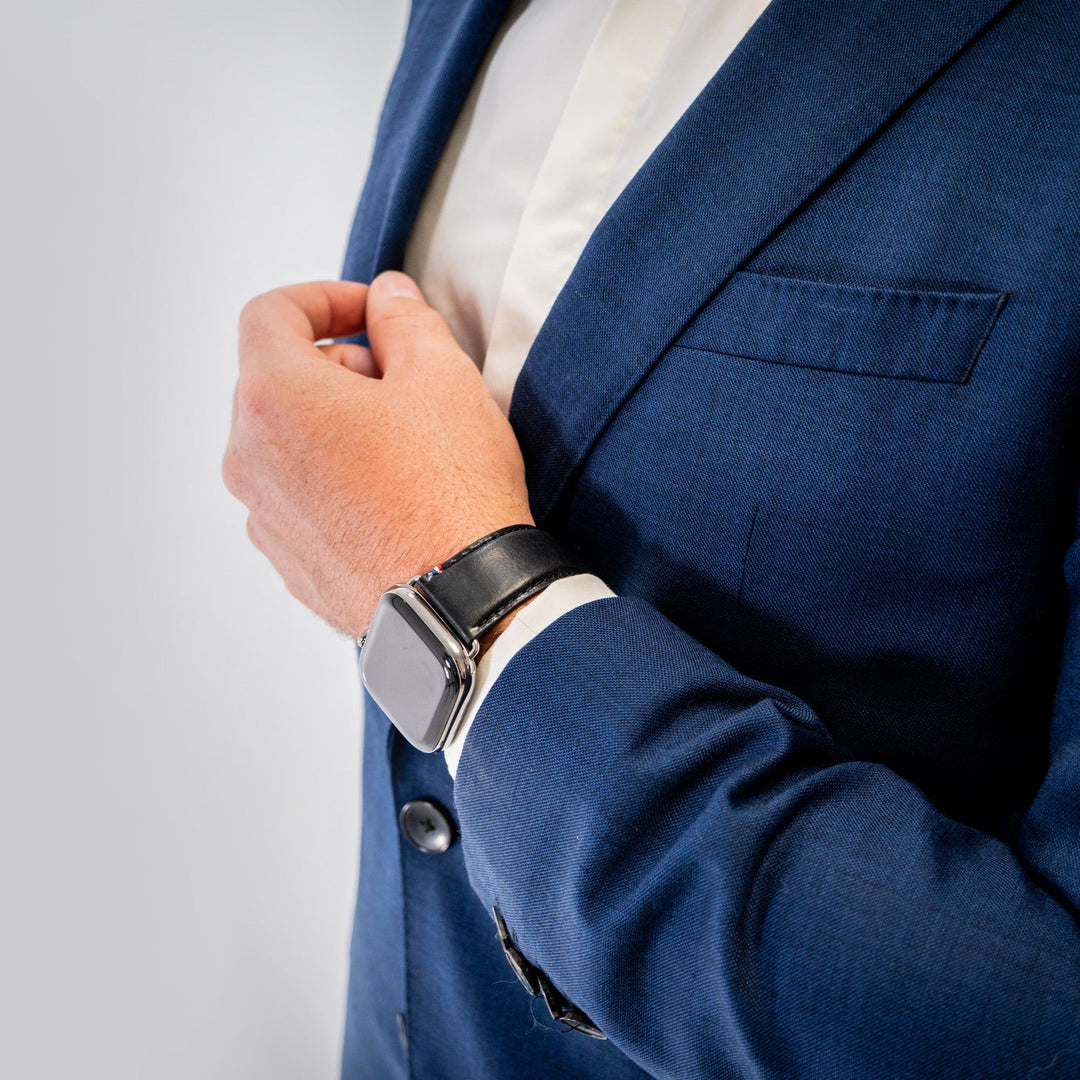 Richelieu - Bracelet Apple Watch noir 46 / 49 mm