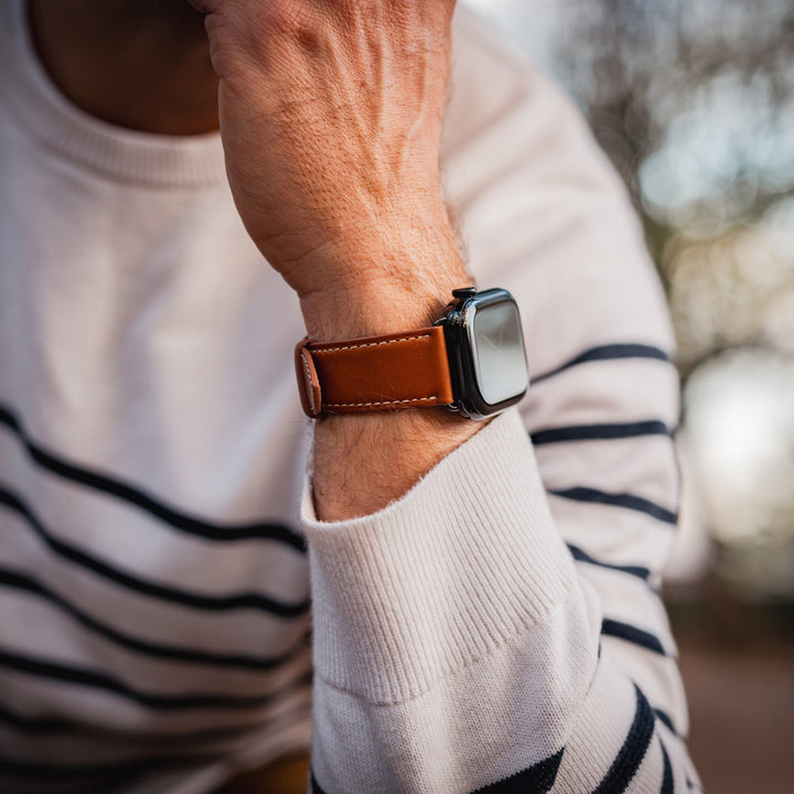 Simple Tour Édition Héritage - Cuir de veau Baranil Gold 42 mm