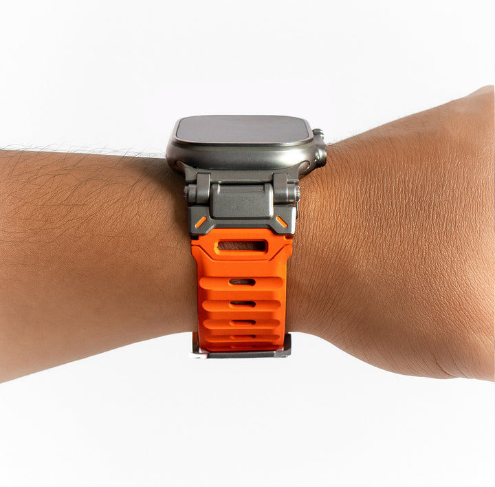 Space Explorer - Orange 46 / 49 mm - Adaptateurs Apple Watch Naturel