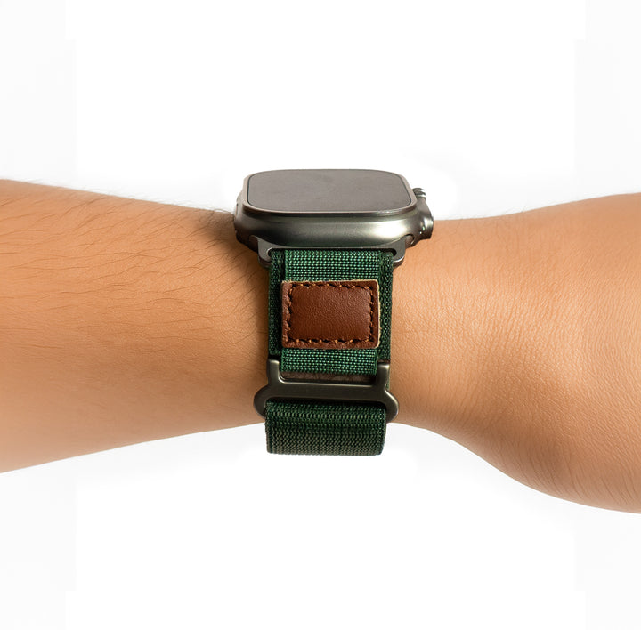 Bracelet Trekk Vert / Marron 46 / 49 mm