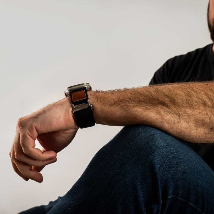 Bracelet Trekk Noir / Marron 46 / 49 mm