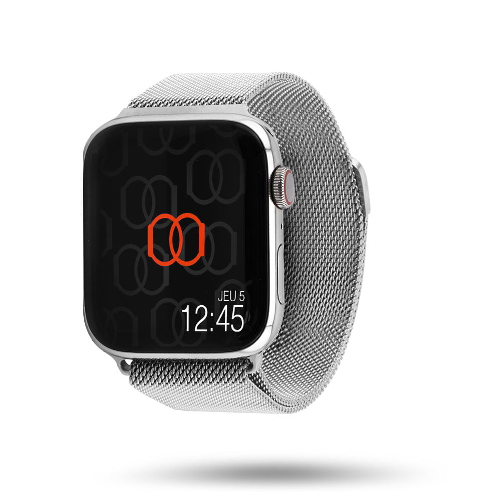 Bracelet Apple Watch milanais acier inoxydable - Argenté 42 mm