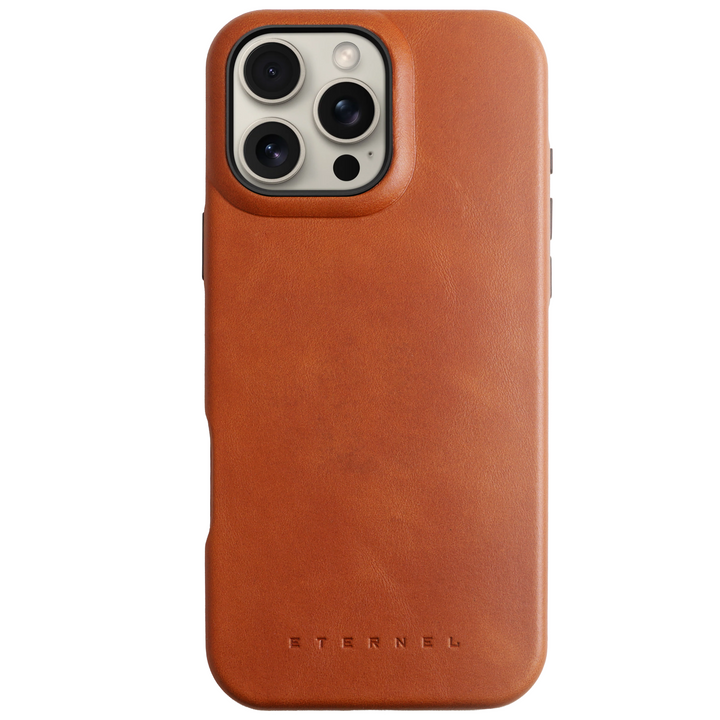 Coque Arsene cuir pleine fleur - iPhone 16 Pro Max - Miel