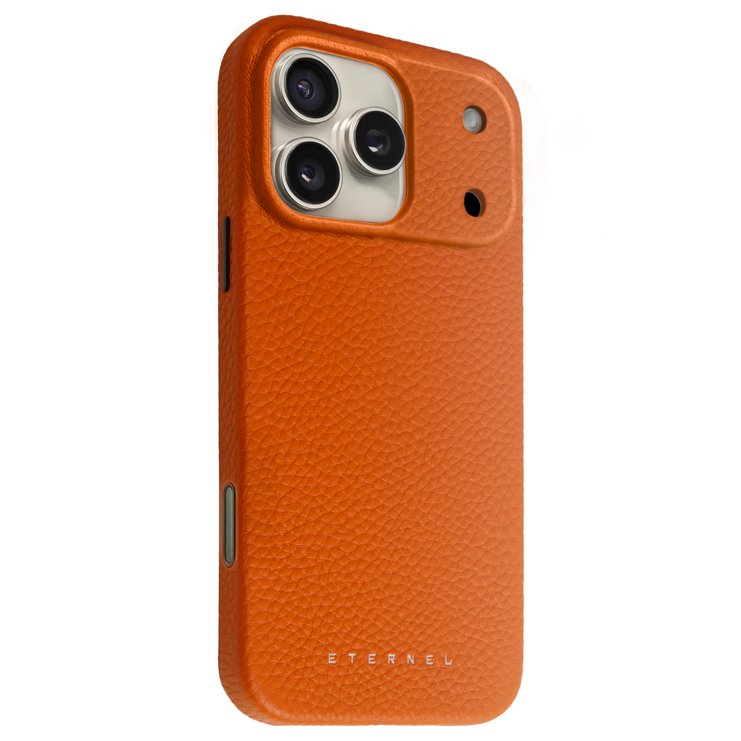 Coque Elise cuir grainé - iPhone 17 Pro Max - Gold