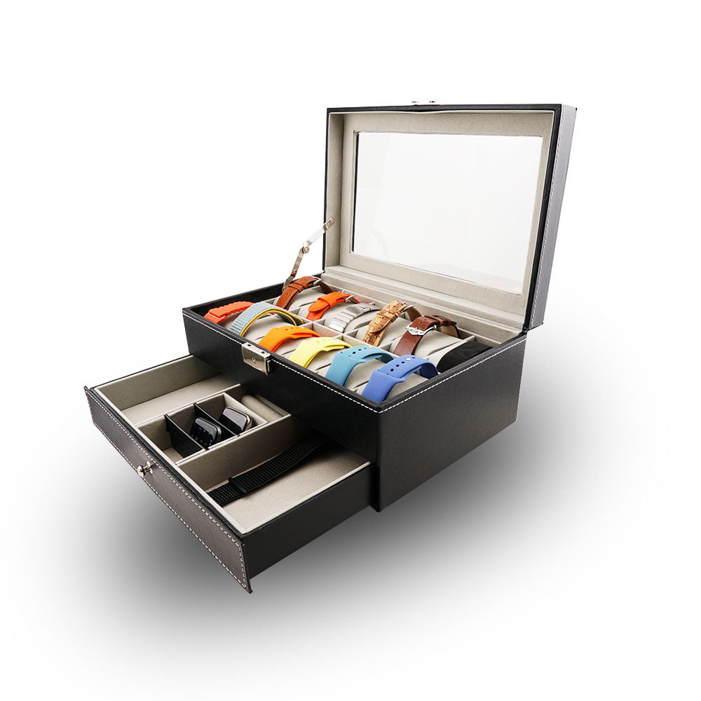 Grand coffret vitrine 12 emplacements + tiroir