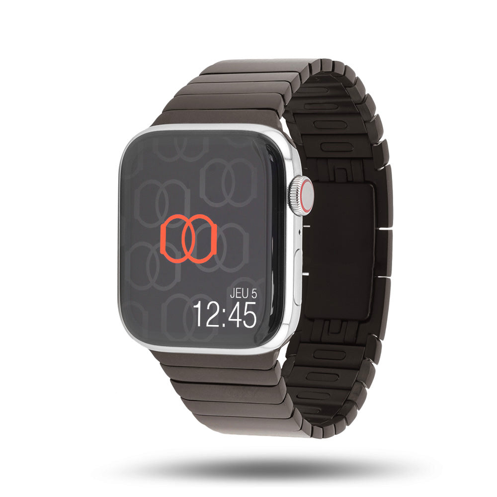 Bracelet acier à maillons détachables sans outil - Apple Watch - Ardoise 46 / 49 mm