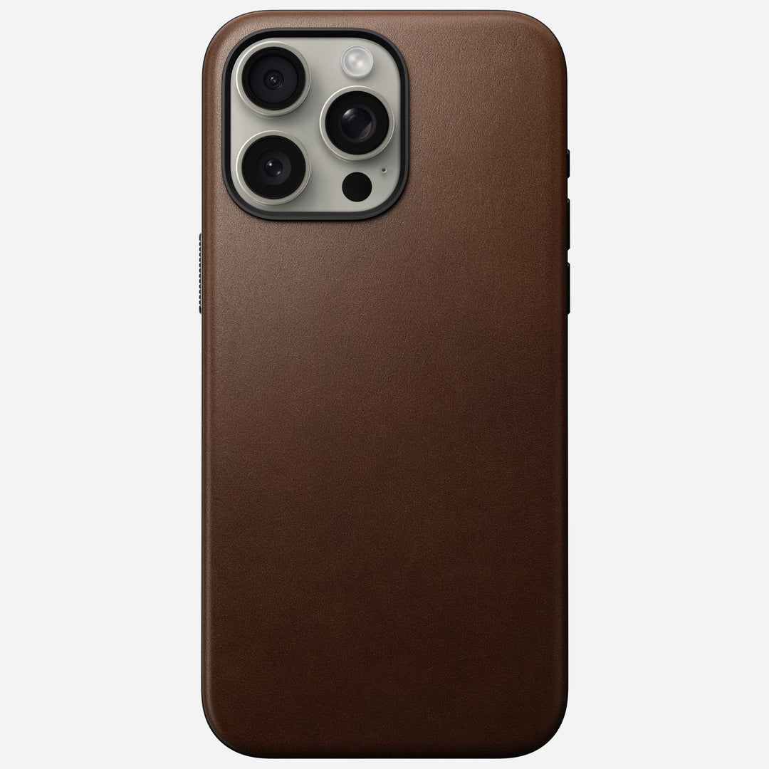 Nomad - Coque Modern Cuir - iPhone 15 Pro Max - Brown