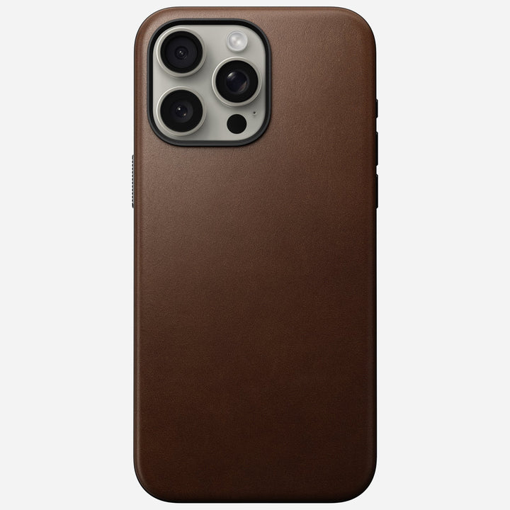 Nomad - Coque Modern Cuir - iPhone 15 Pro Max - Brown
