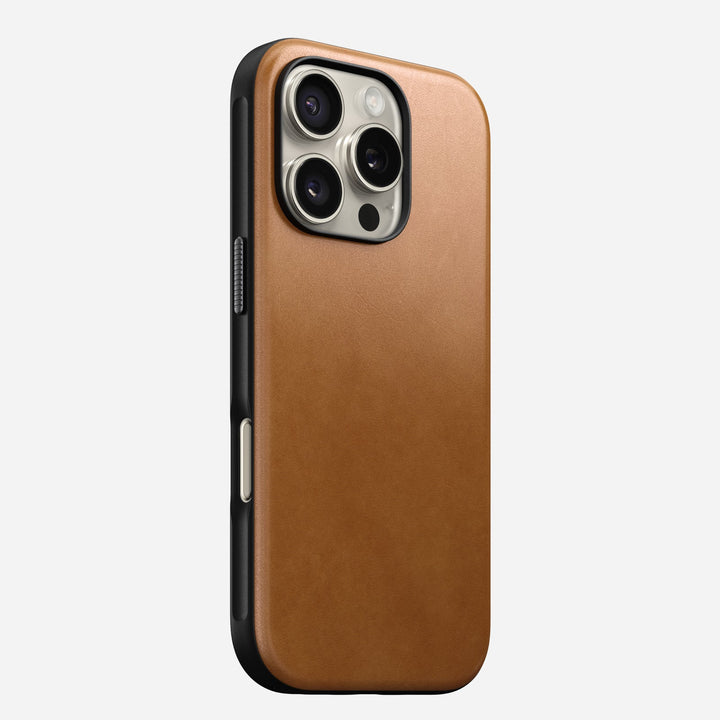 Nomad - Coque Modern Cuir - iPhone 16 Pro - English Tan