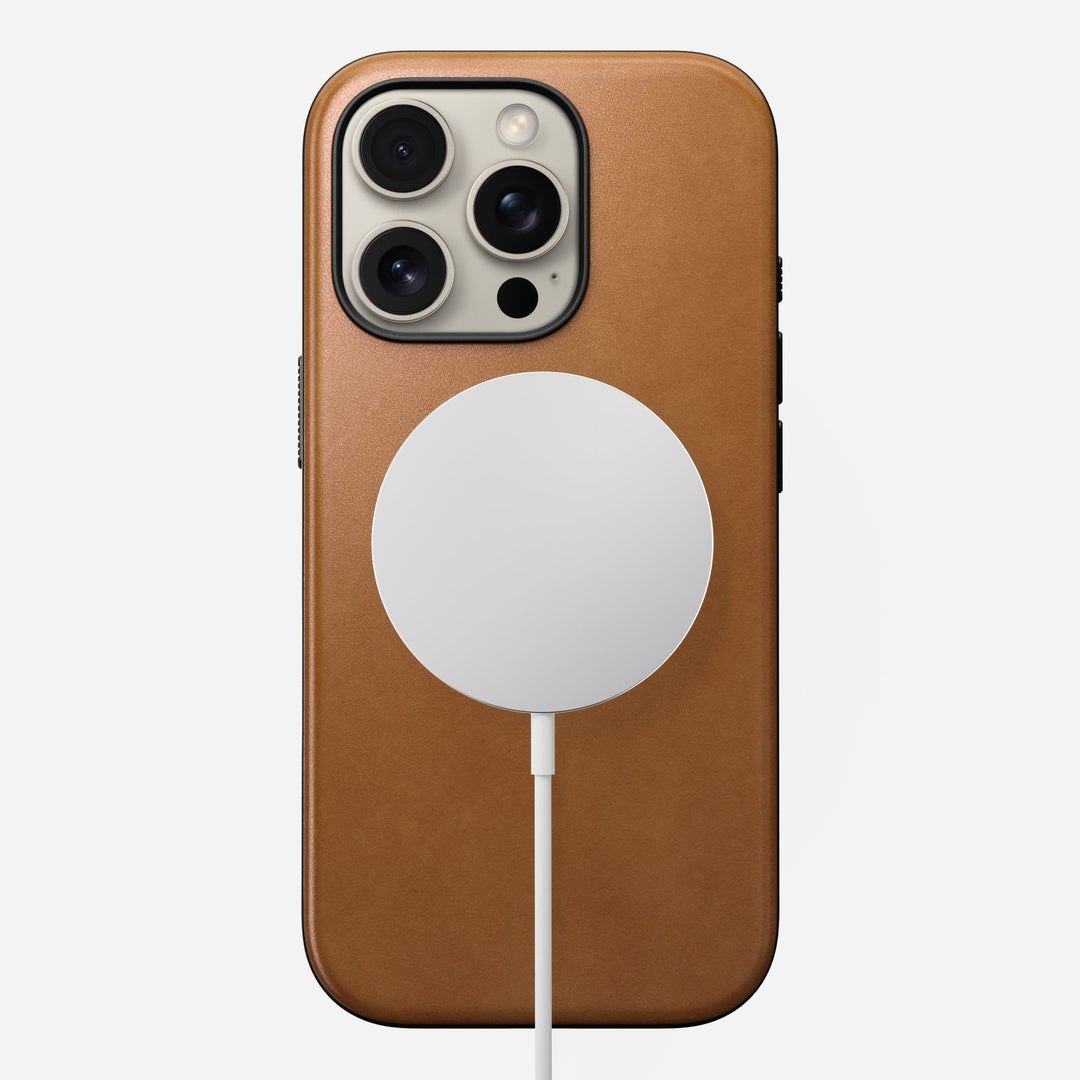 Nomad - Coque Modern Cuir - iPhone 16 Pro - English Tan