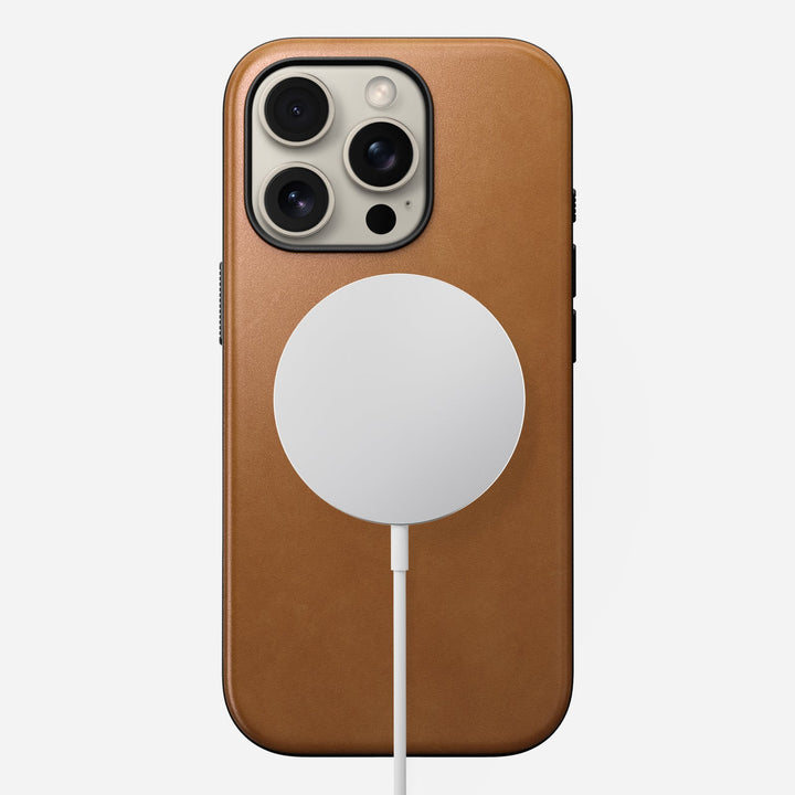 Nomad - Coque Modern Cuir - iPhone 16 Pro - English Tan