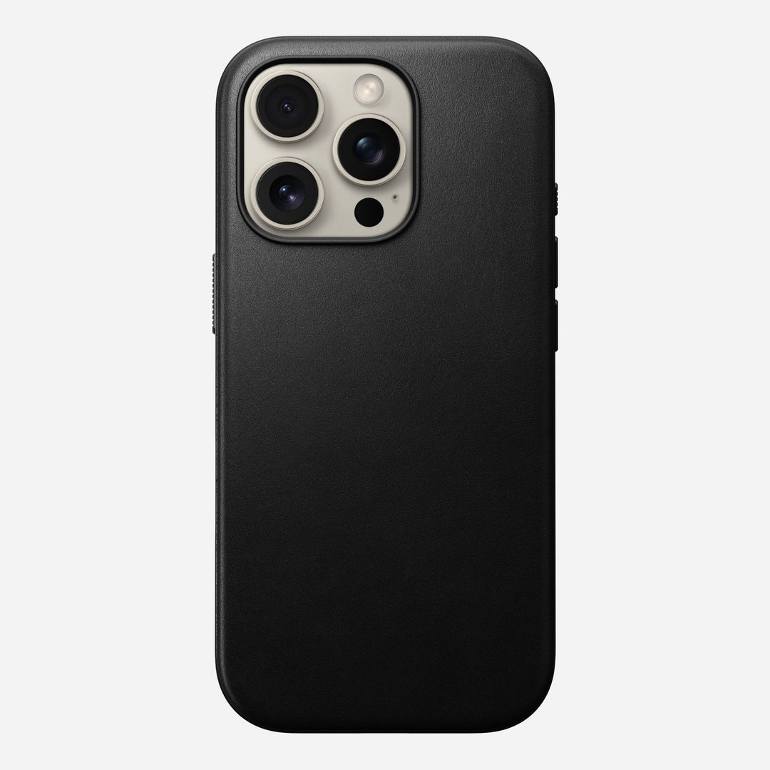 Nomad - Coque Modern Cuir - iPhone 16 Pro - Black