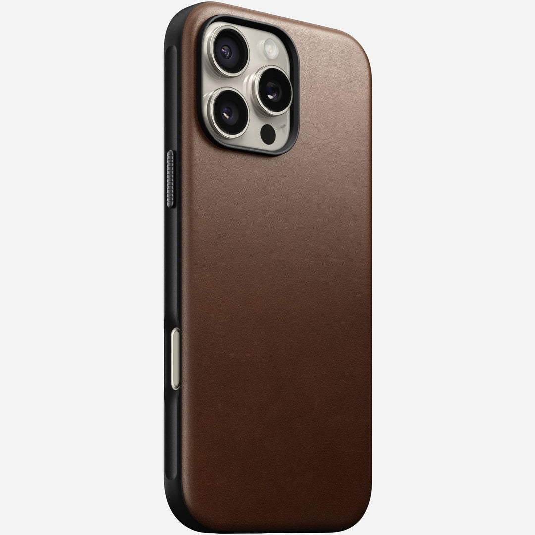 Nomad - Coque Modern Cuir - iPhone 16 Pro Max - Brown