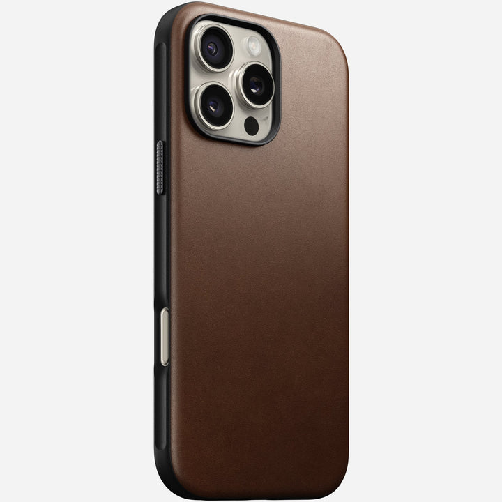 Nomad - Coque Modern Cuir - iPhone 16 Pro Max - Brown
