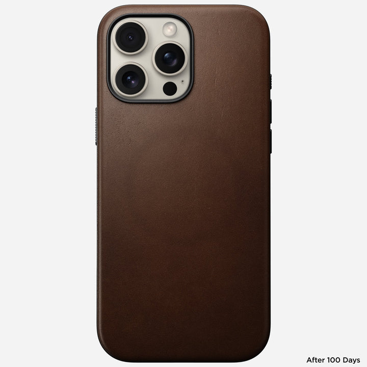 Nomad - Coque Modern Cuir - iPhone 16 Pro Max - Brown