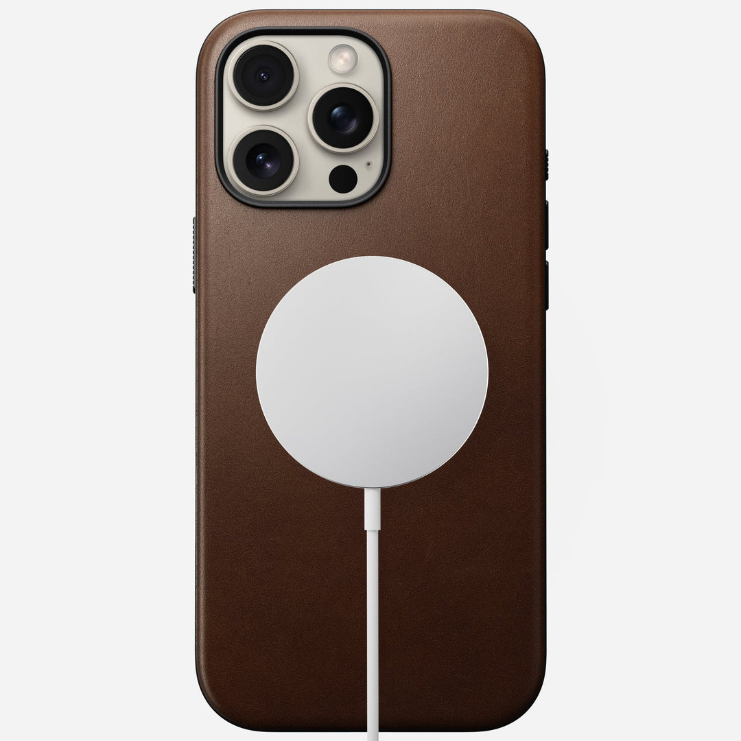 Nomad - Coque Modern Cuir - iPhone 16 Pro Max - Brown