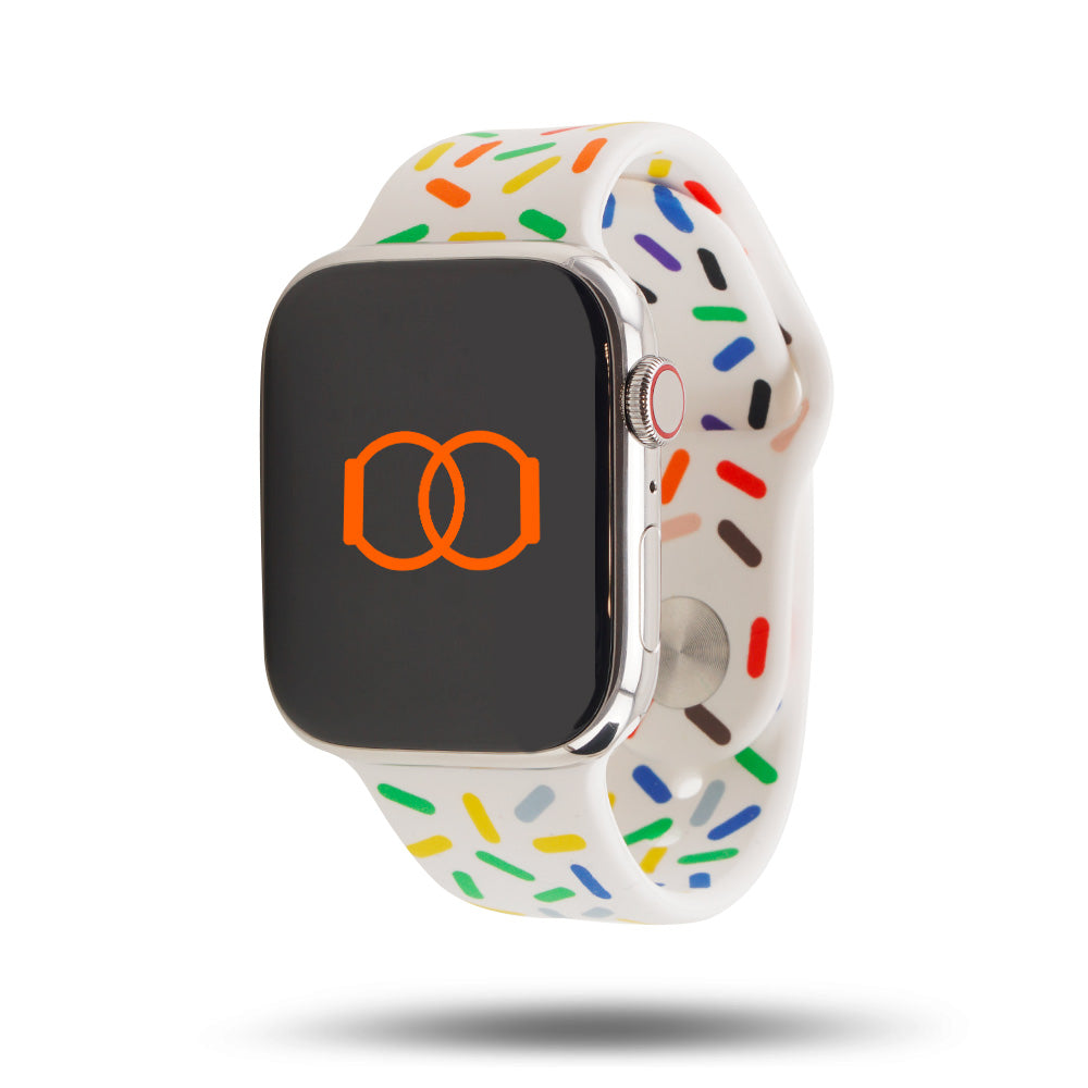Pride édition 2023 - Bracelet sport Apple Watch - Blanc 46 / 49 mm