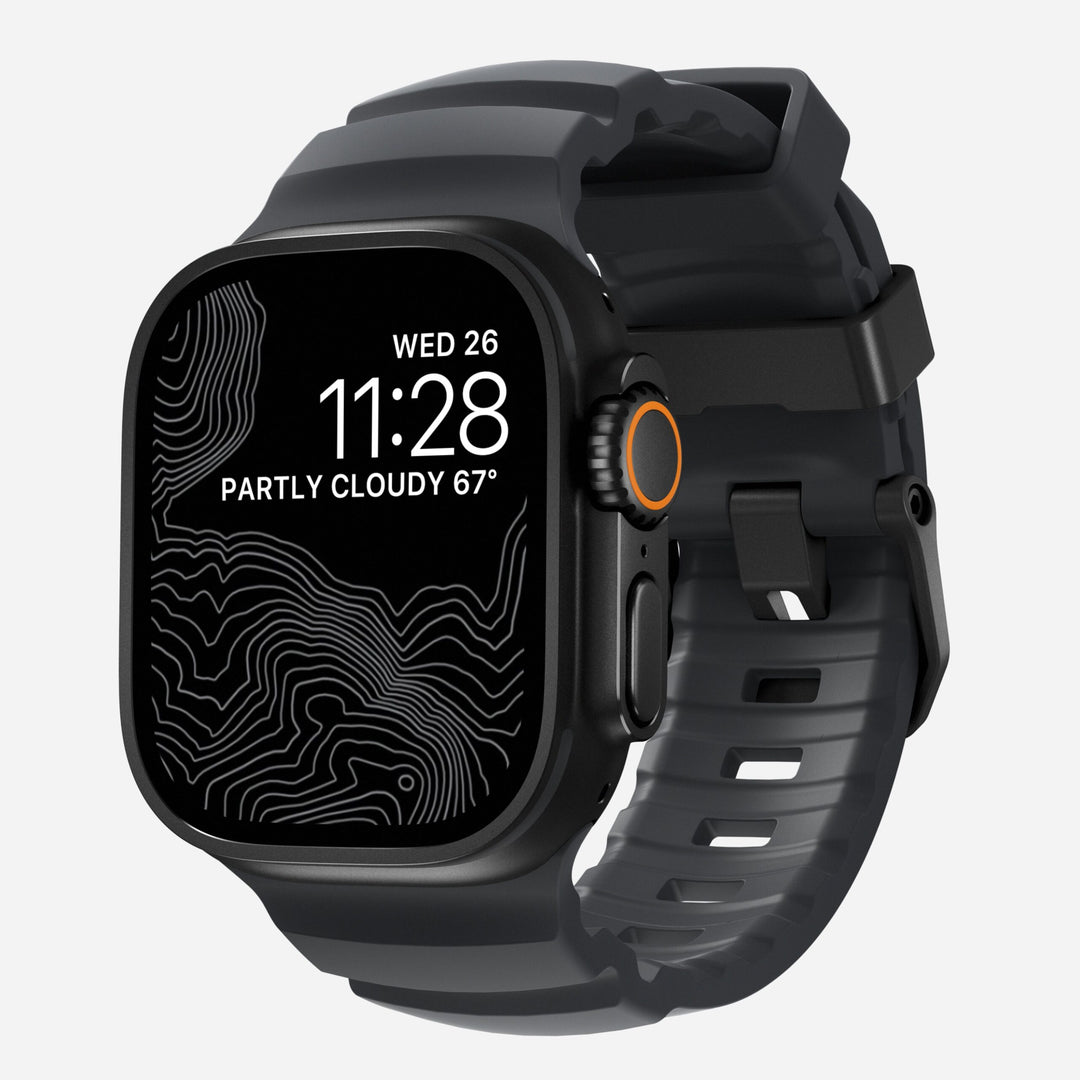 Nomad - Rocky Point Band - Storm 46 / 49 mm Adaptateurs Apple Watch Black
