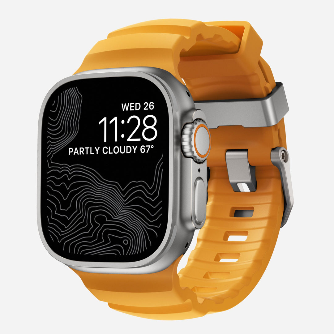 Nomad - Rocky Point Band - Sol 46 / 49 mm Adaptateurs Apple Watch Naturel