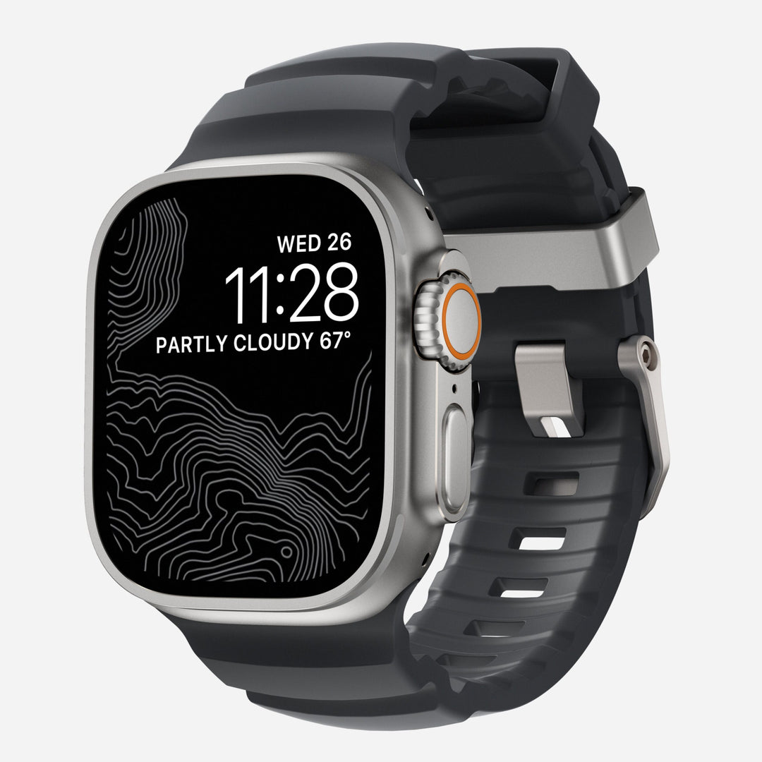 Nomad - Rocky Point Band - Storm 46 / 49 mm Adaptateurs Apple Watch Naturel