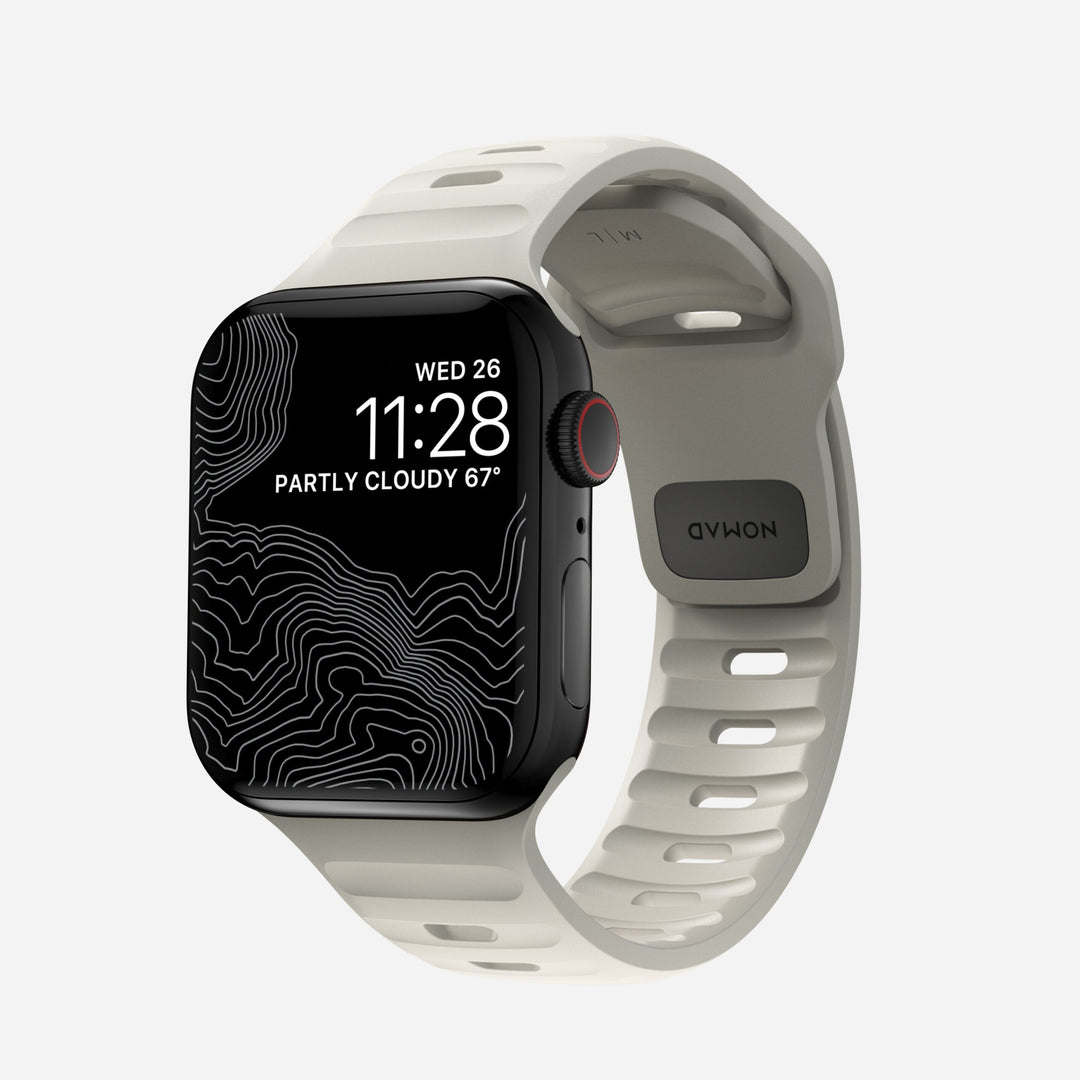 Nomad - Sport Band Waterproof - Bracelet silicone Apple Watch - Stone 42 mm