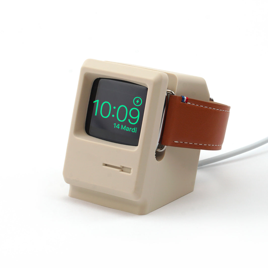 Stand Apple Watch retro Mac 1984 - Gris