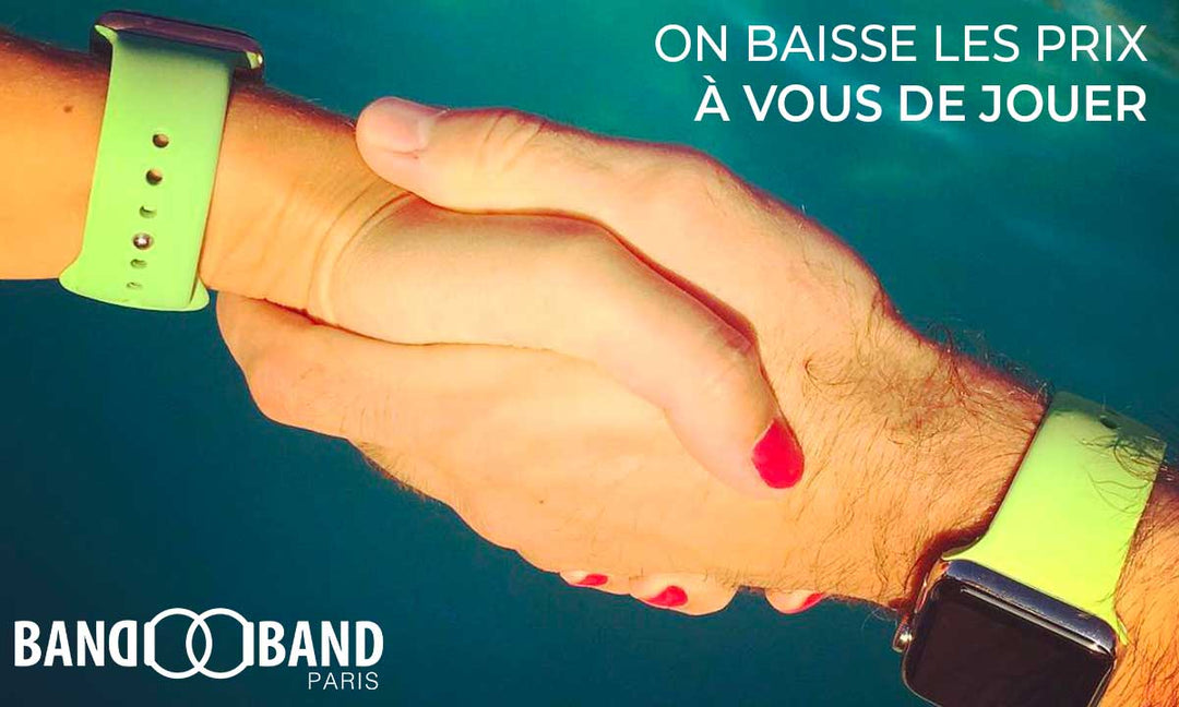 Baisse de prix définitive pour tous les bracelets sport Band-Band