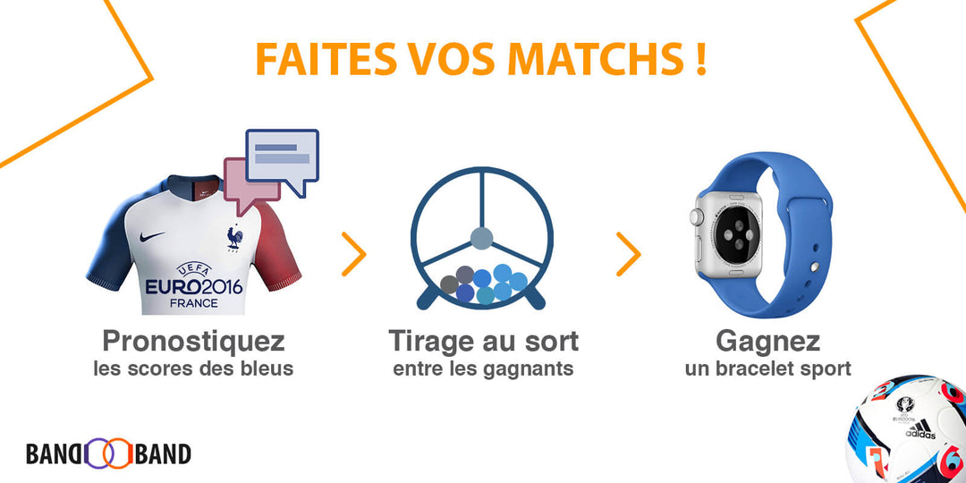 EURO 2016 - Gagnez des bracelets sport pour Apple Watch avec Band-Band