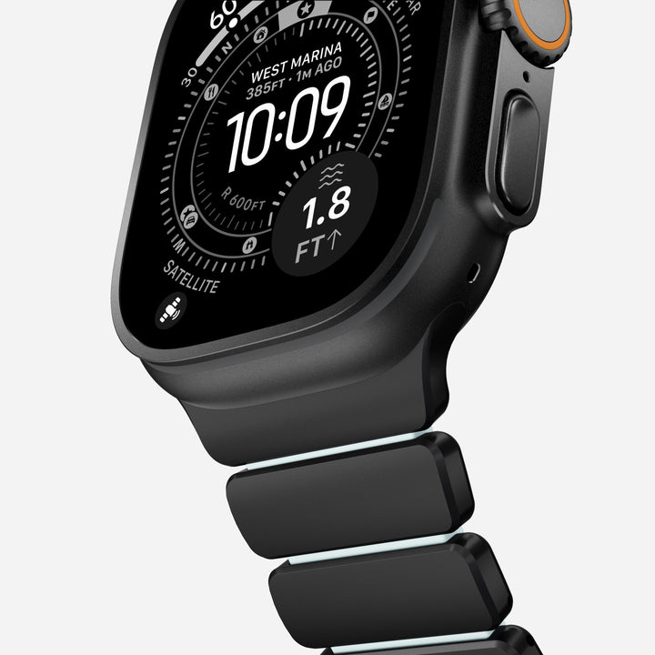 Nomad - Stratos Band - Black Titanium - Icy Blow Glow 44mm 45mm 46mm 49mm