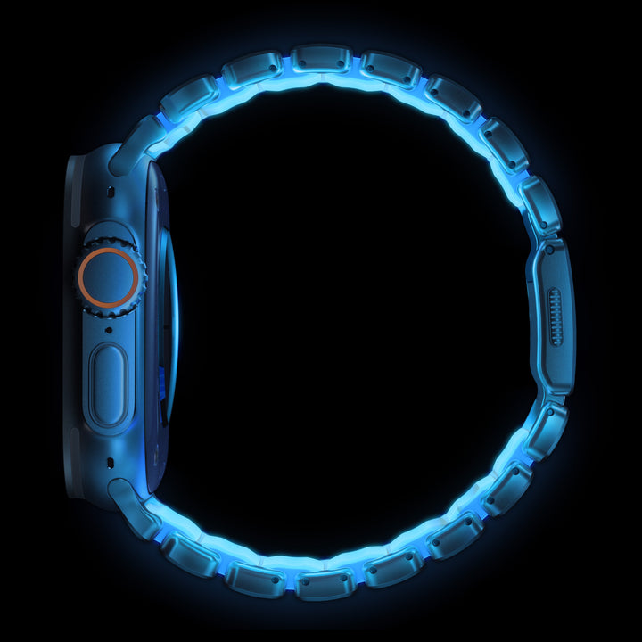 Nomad - Stratos Band - Natural Titanium - Icy Blow Glow 44mm 45mm 46mm 49mm