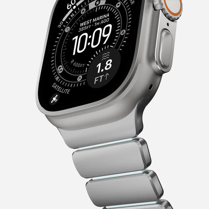 Nomad - Stratos Band - Natural Titanium - Icy Blow Glow 44mm 45mm 46mm 49mm