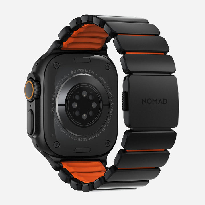Nomad - Stratos Band - Black Titanium - Ultra Orange FKM 45 / 46 / 49 mm