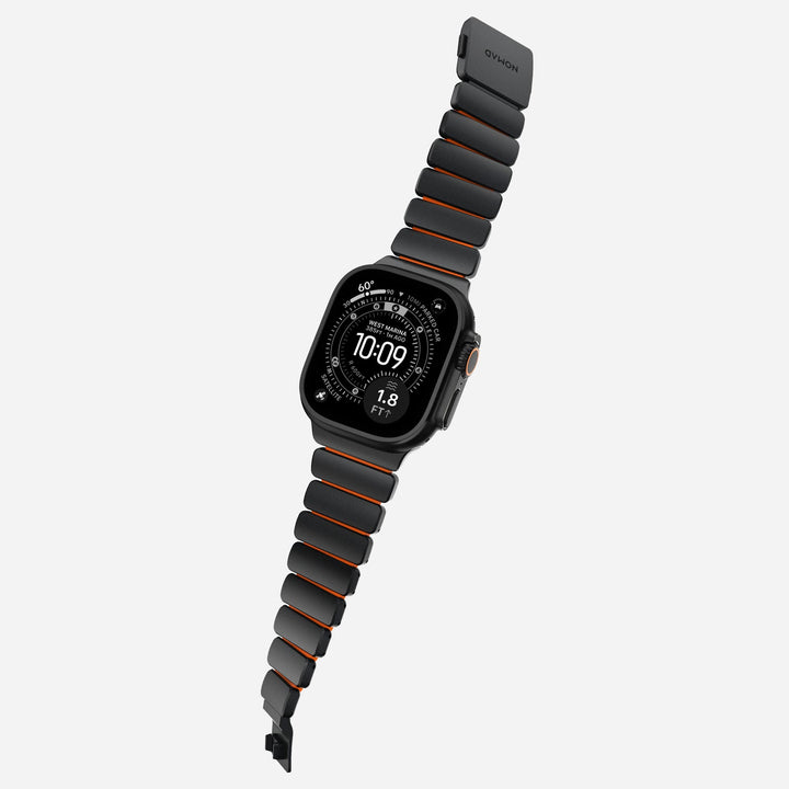 Nomad - Stratos Band - Black Titanium - Ultra Orange FKM 45 / 46 / 49 mm