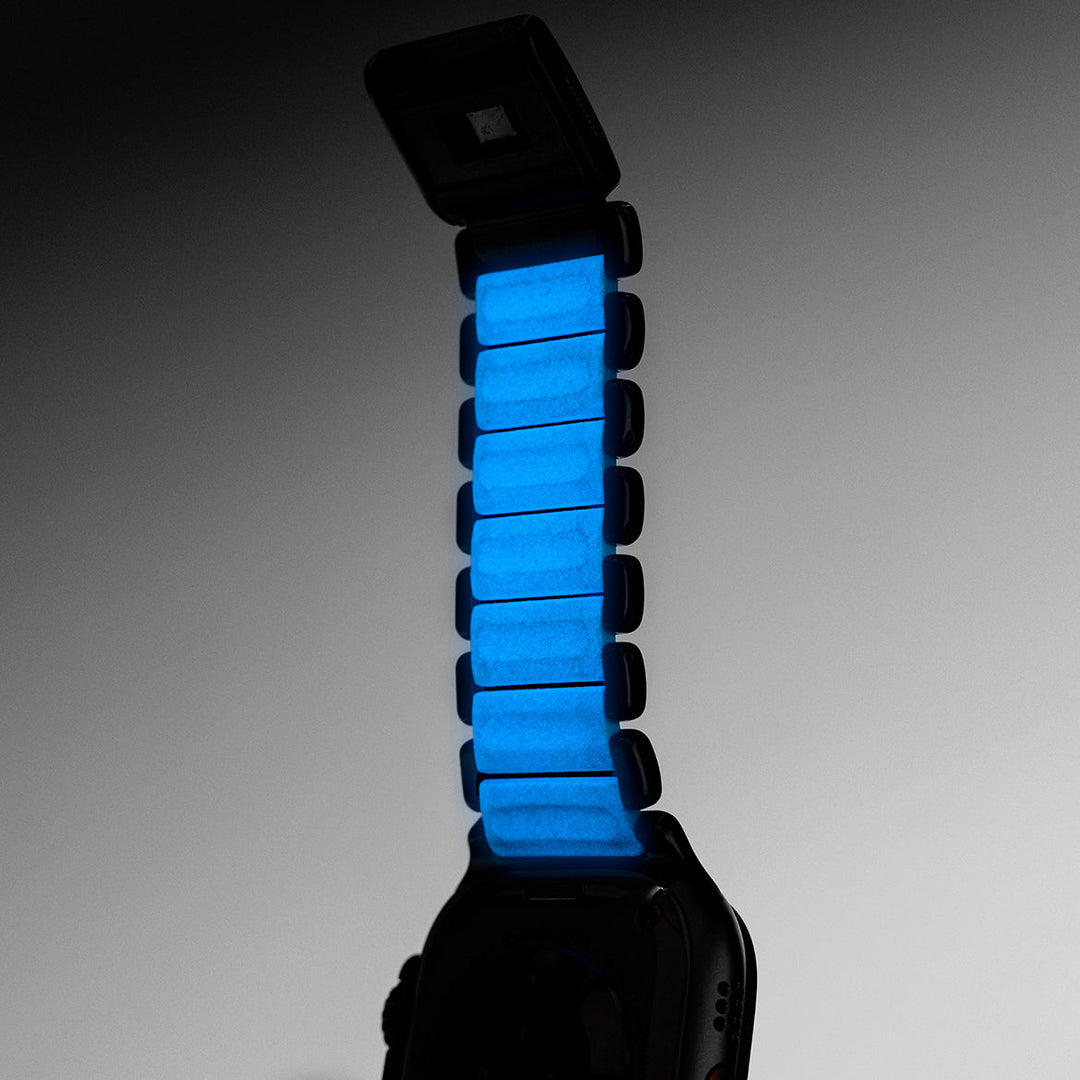 Nomad - Stratos Band - Black Titanium - Icy Blow Glow 44mm 45mm 46mm 49mm